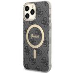 Carcasa Guess 4G cu MagSafe compatibila cu iPhone 13 Pro Max, Negru 3 - lerato.ro