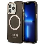 Carcasa Guess Gold Outline Translucent cu MagSafe compatibila cu iPhone 13 Pro Max, Negru 4 - lerato.ro