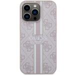 Carcasa Guess 4G Printed Stripes cu MagSafe compatibila cu iPhone 13 Pro Max, Roz 2 - lerato.ro