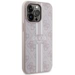 Carcasa Guess 4G Printed Stripes cu MagSafe compatibila cu iPhone 13 Pro Max, Roz 5 - lerato.ro