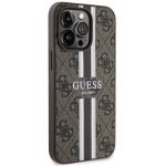 Carcasa Guess 4G Printed Stripes cu MagSafe compatibila cu iPhone 13 Pro Max, Maro 5 - lerato.ro