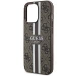 Carcasa Guess 4G Printed Stripes cu MagSafe compatibila cu iPhone 13 Pro Max, Maro 7 - lerato.ro