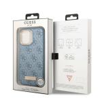 Carcasa Guess 4G Logo Plate cu MagSafe compatibila cu iPhone 13 Pro Max, Albastru 9 - lerato.ro