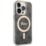 Carcasa Guess 4G cu MagSafe compatibila cu iPhone 14 Pro, Negru 4 - lerato.ro