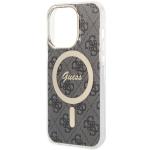 Carcasa Guess 4G cu MagSafe compatibila cu iPhone 14 Pro, Negru 6 - lerato.ro