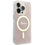 Carcasa Guess 4G cu MagSafe compatibila cu iPhone 14 Pro, Roz 5 - lerato.ro