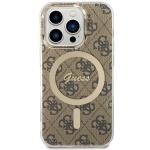 Carcasa Guess 4G cu MagSafe compatibila cu iPhone 14 Pro, Maro 2 - lerato.ro