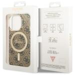 Carcasa Guess 4G cu MagSafe compatibila cu iPhone 14 Pro, Maro 8 - lerato.ro
