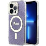 Carcasa Guess 4G cu MagSafe compatibila cu iPhone 14 Pro, Mov 4 - lerato.ro