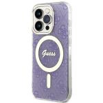 Carcasa Guess 4G cu MagSafe compatibila cu iPhone 14 Pro, Mov 3 - lerato.ro