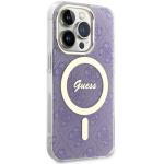 Carcasa Guess 4G cu MagSafe compatibila cu iPhone 14 Pro, Mov 5 - lerato.ro