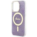 Carcasa Guess 4G cu MagSafe compatibila cu iPhone 14 Pro, Mov 7 - lerato.ro