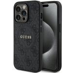 Carcasa Guess 4G Collection Leather Metal Logo cu MagSafe compatibila cu iPhone 14 Pro, Negru 4 - lerato.ro