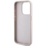 Carcasa Guess 4G Collection Leather Metal Logo cu MagSafe compatibila cu iPhone 14 Pro, Roz 8 - lerato.ro