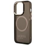 Carcasa Guess Gold Outline Translucent cu MagSafe compatibila cu iPhone 14 Pro, Negru 7 - lerato.ro