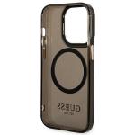 Carcasa Guess Gold Outline Translucent cu MagSafe compatibila cu iPhone 14 Pro, Negru 8 - lerato.ro