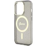Carcasa Guess Glitter Gold cu MagSafe compatibila cu iPhone 14 Pro, Negru 7 - lerato.ro