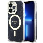 Carcasa Guess Golden Marble cu MagSafe compatibila cu iPhone 14 Pro, Negru 4 - lerato.ro