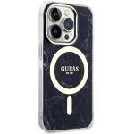 Carcasa Guess Golden Marble cu MagSafe compatibila cu iPhone 14 Pro, Negru 5 - lerato.ro
