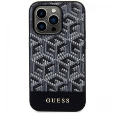 Carcasa Guess GCube Stripes cu MagSafe compatibila cu iPhone 14 Pro, Negru