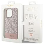 Carcasa Guess GCube Stripes cu MagSafe compatibila cu iPhone 14 Pro, Roz 9 - lerato.ro