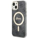 Carcasa Guess 4G cu MagSafe compatibila cu iPhone 14 Plus / 15 Plus, Negru 3 - lerato.ro