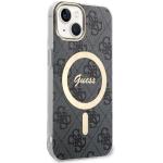 Carcasa Guess 4G cu MagSafe compatibila cu iPhone 14 Plus / 15 Plus, Negru 4 - lerato.ro