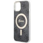 Carcasa Guess 4G cu MagSafe compatibila cu iPhone 14 Plus / 15 Plus, Negru 6 - lerato.ro
