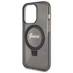 Carcasa Guess Ring Stand Script Glitter cu MagSafe compatibila cu iPhone 14 Pro, Negru 7 - lerato.ro