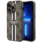 Carcasa Guess 4G Printed Stripes cu MagSafe compatibila cu iPhone 14 Pro, Maro 4 - lerato.ro