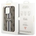 Carcasa Guess 4G Printed Stripes cu MagSafe compatibila cu iPhone 14 Pro, Maro 9 - lerato.ro