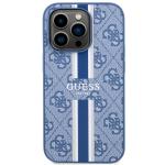 Carcasa Guess 4G Printed Stripes cu MagSafe compatibila cu iPhone 14 Pro, Albastru 2 - lerato.ro