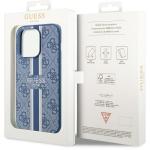 Carcasa Guess 4G Printed Stripes cu MagSafe compatibila cu iPhone 14 Pro, Albastru 9 - lerato.ro