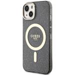 Carcasa Guess Glitter Gold cu MagSafe compatibila cu iPhone 14 Plus / 15 Plus, Negru 3 - lerato.ro