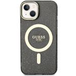 Carcasa Guess Glitter Gold cu MagSafe compatibila cu iPhone 14 Plus / 15 Plus, Negru 2 - lerato.ro