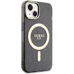 Carcasa Guess Glitter Gold cu MagSafe compatibila cu iPhone 14 Plus / 15 Plus, Negru 5 - lerato.ro