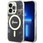 Carcasa Guess Golden Marble cu MagSafe compatibila cu iPhone 14 Pro, Black 4 - lerato.ro