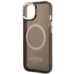 Carcasa Guess Gold Outline Translucent cu MagSafe compatibila cu iPhone 14 Plus / 15 Plus, Negru 7 - lerato.ro