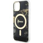 Carcasa Guess Golden Marble cu MagSafe compatibila cu iPhone 14 Plus / 15 Plus, Negru 7 - lerato.ro
