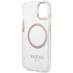 Carcasa Guess Gold Metal Outline compatibila cu iPhone 14 Plus / 15 Plus, Transparent 8 - lerato.ro