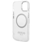 Carcasa Guess Silver Metal Outline compatibila cu iPhone 14 Plus / 15 Plus, Transparent 8 - lerato.ro