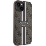 Carcasa Guess 4G Printed Stripes cu MagSafe compatibila cu iPhone 14 Plus / 15 Plus, Maro 5 - lerato.ro