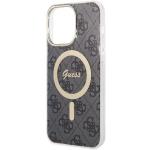 Carcasa Guess 4G cu MagSafe compatibila cu iPhone 14 Pro Max, Negru 6 - lerato.ro