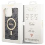 Carcasa Guess 4G cu MagSafe compatibila cu iPhone 14 Pro Max, Negru 8 - lerato.ro