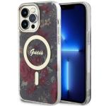 Carcasa Guess Flower cu MagSafe compatibila cu iPhone 14 Pro Max, Maro 4 - lerato.ro