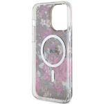 Carcasa Guess Flower cu MagSafe compatibila cu iPhone 14 Pro Max, Maro 8 - lerato.ro