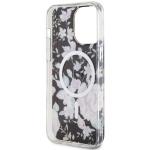 Carcasa Guess Flower cu MagSafe compatibila cu iPhone 14 Pro Max, Negru 8 - lerato.ro