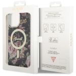 Carcasa Guess Flower cu MagSafe compatibila cu iPhone 14 Pro Max, Negru 9 - lerato.ro