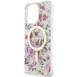 Carcasa Guess Flower cu MagSafe compatibila cu iPhone 14 Pro Max, Transparent 7 - lerato.ro