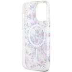 Carcasa Guess Flower cu MagSafe compatibila cu iPhone 14 Pro Max, Transparent 8 - lerato.ro